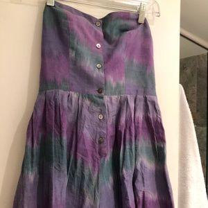 Samantha Pleet Romper in a hand-dyed tie-dye